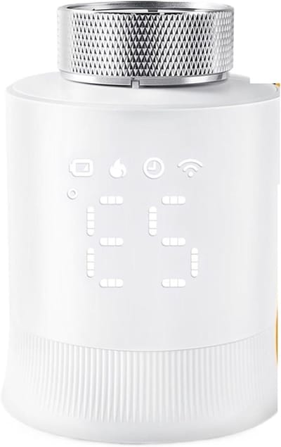 Slimme thermostaat - Radiatorknop - Energie besparen - App bediening - Ø 54 mm - Wit