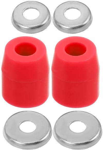 Skateboard Bussen - Truck Cushions - Stabiliteit Verbeteren - Polyurethaan Materiaal - 45 Grams - Rood