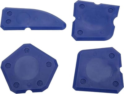 Glasschraper Set - Reinigingsschraper - Vuil Verwijderen - Multifunctioneel Ontwerp - 4 Stuks - Blauw