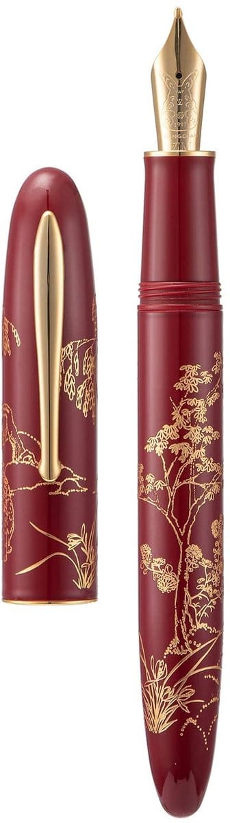 Omgoods - Hongdian N23 Rode Fountain Pen - Extra Fijne Nib met Converter