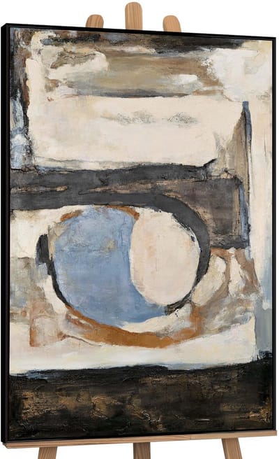 Canvas schilderij groot handgeschilderd geometrische kleuren abstract decoratief – YS-Art Gallery – Kleurrijke wanddecoratie voor woonkamer – Modern schilderij voor hal en kantoor