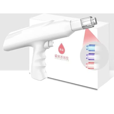 Gezichtshydratatie Schoonheidsinstrument Schoonheidssalon Niet-invasief Essence Inbrenginstrument Nano-microkristallijn Naaldloos Waterlichtinstrument white