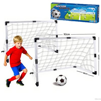 Voetbalset met 2 doeltjes, Voetbal goals set met 2 doeltjes
