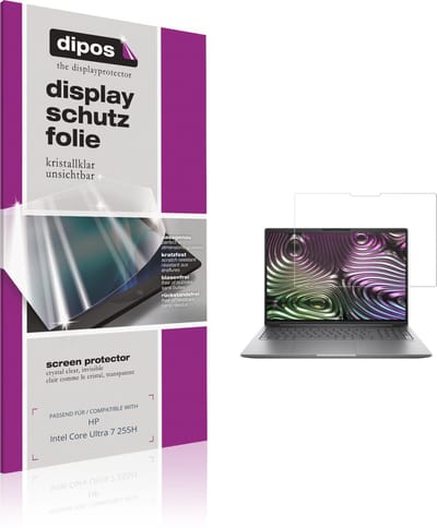 dipos – 2x Beschermfolie geschikt voor HP Intel Core Ultra 7 255H | Krasbestendige & heldere Screenprotector Ultra-Thin