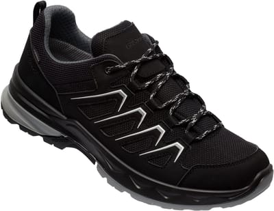 Grisport Wega Low Wandelschoen - Heren leren lage wandelschoenen - Black