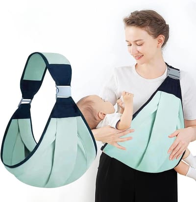 Baby Draagzak - Draagdoek Baby - Baby Vervoeren - Ergonomisch Ontwerp - Tot 20 kg - Groen