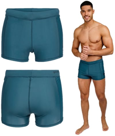 Brunotti - Samier-Logo - Strakke Zwembroek Mediterranea - Heren - Sportieve Zwem Trunk - Flexibele Fit - M
