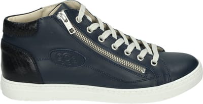 AQA Shoes - A8856 - Hoge sneakersVeterbootsDames veterschoenenDames sneakersHalf-hoge schoenen - Kleur: Blauw - Maat: 36