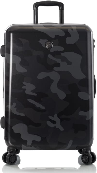 Heys Black Camo 4 wielen Trolley M 66 cm met uitbreidingsplooi - Harde bagage - TSA slot - camo