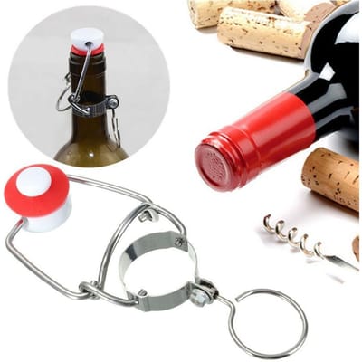 1 STUKS Handige Bierfles Dop Vervanging Rode Wijn Stop Flesstop Flesstop met Ringtrek voor Thuis
