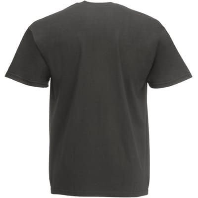 Fruit Of The Loom Heren Super Premium T-shirt met korte mouwen en ronde hals (Licht Graphite)