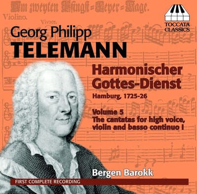 Bergen Barokk - Harmonischer Gottes-Dienst (Hamburg 1725-26) Volume 5: The Cantatas For High Voice, Violin And Basso Continuo I (CD)