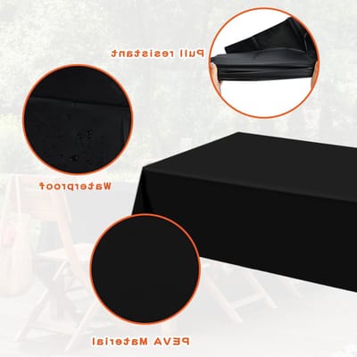 Verwijderbare Tafellakens voor Feesten en Evenementen - 54x108 Inch Rectangulaire Tafeldoeken, 4 Stuks, Ideaal voor Picknick, BBQ en Verjaardagen