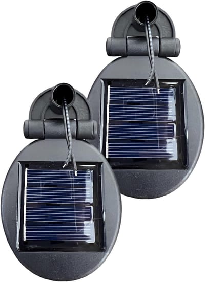 Zonnepaneel Batterij Box - Solar Onderdelen - Tuinverlichting Repareren - Onafhankelijke Stroombron - 2 Stuks - Zwart