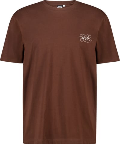 America Today Edson Chocolate Maat: L | Basic T-Shirts Outlet | Heren | Bruin