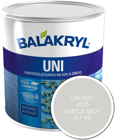 Balakryl UNI MAT 0,7kg, 0105 lichtgrijs
