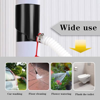 Rain Water Collection Barrel – UV-bestendige Rainwater Collector Kit | Draagbaar regenvergrendelingssysteem voor autowassen, irrigatie, outdoor reiniging