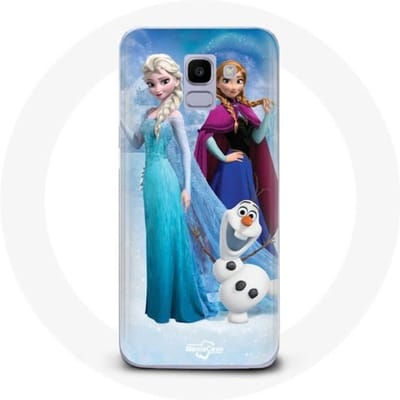 Hoesje voor Samsung Galaxy J6 2018 Frozen Elsa Anna Olaf