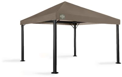 Tuinpaviljoen Europe Endurance | 3 x 3 m | PVC dak | Grizzly Outdoor | Taupe | 100% waterdicht | Inclusief zijwanden