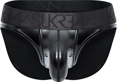 SUKREW FETISH Wet Look Classic Brief Fetish Black - MAAT XS - Heren Ondergoed - Slip voor Man - Mannen Brief