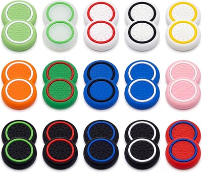 30 Stuks Silicone Thumbstick Grip Caps voor Xbox en PlayStation Controllers, Verbeterde Grip en Comfort voor Gaming