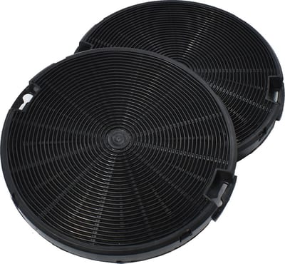 AllSpares Koolstoffilter (2st.) voor afzuigkappen geschikt voor Ikea NYTTIG FIL 400 - Electrolux Zanussi EFF75 - ETNA ATAG 724648 - ACC93 en Faber 112.0067.942 (Ø153mm)