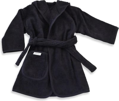 Funnies Badjas Navy 0-12 Maanden Baby Badjas, Badjas Kinderen, Peuterbadjas - 100% Katoenen Badstof - Zacht en Absorberend - Perfect na Zwemmen, Douchen of Badderen - Ideaal als Cadeau voor Baby’s en Kinderen