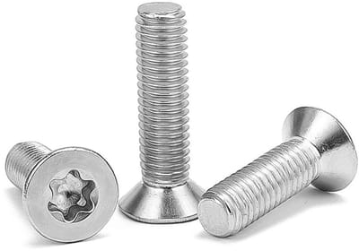 Verzonken kopschroeven Torx M5 x (12-35 mm) - roestvrij staal A2, voor meubels en machines, 10 stuks