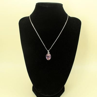 Collier Pendentif Cristal Ovale Simple de Luxe Pour Femmes Mode Élégant Chaîne Grosse Clavicule Bijoux Mariage Fiançailles Cadeaux 40cm beige