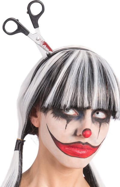 Carnival Toys Diadeem Bebloede Schaar Zwart/zilver One-size