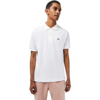 Lacoste Klassiek poloshirt met korte mouwen voor heren (Wit)