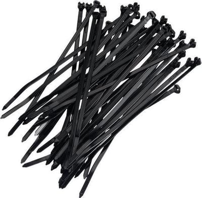 Kortpack 9809100025 Tyraps - Zwart - 2.5 x 100mm (100st)
