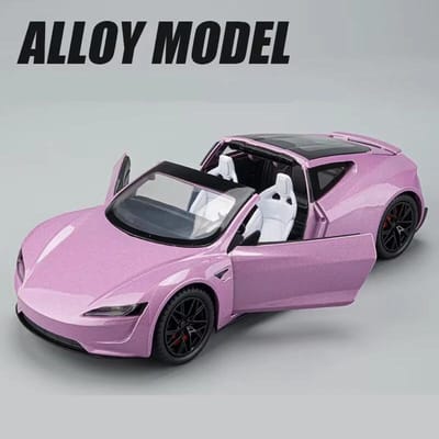 1:24 Roadster Cabrioletaluminium Sportwagenmodel Diecast Metaal Speelgoed Conceptauto Model Simulatie Geluid En Licht Kinderen Cadeau
