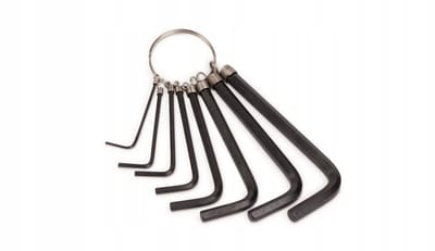 8 Delige Inbussleutelset CRV 1,5-6mm op Ring - Professioneel