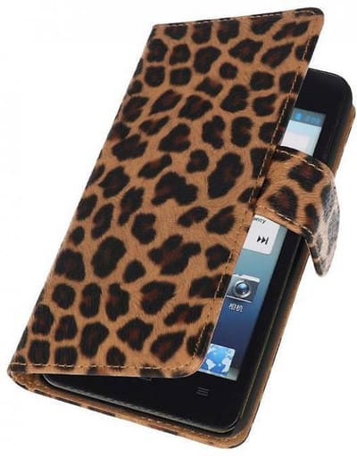 Luipaard Bookstyle Wallet Case Hoesjes - Hoesje Geschikt voor Huwaei Ascend G510 Chita