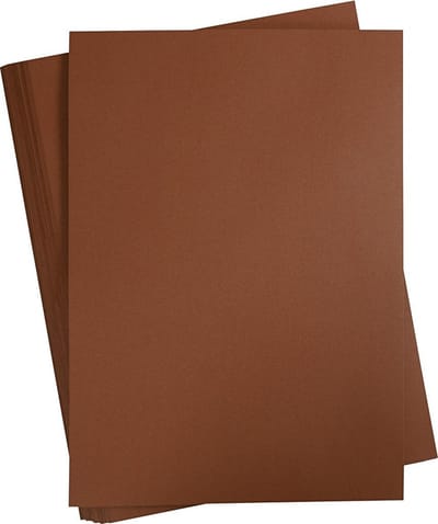 Gekleurd Karton, A2 420x594mm donkerbruin, 100 vel | Knutselkarton