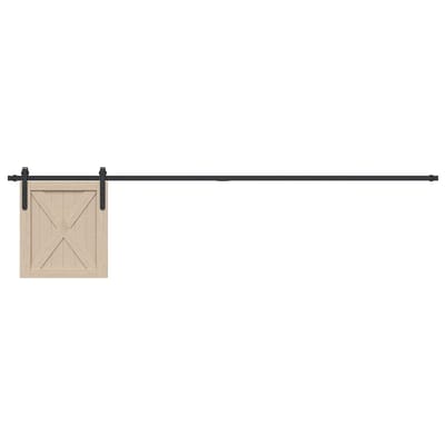 vidaXL - Ophangset - voor - schuifdeur - 213 - cm - koolstofstaal