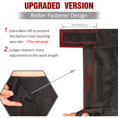 Shorts de protection rembourrés TOMSHOO pour adultes et enfants   Coussinets de protection respirants pour hanches, fesses et coccyx pour snowboard Adults M