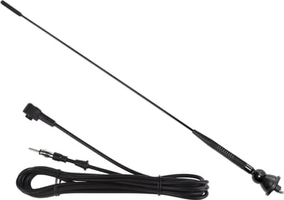 Auto Antenne AM-FM - Rubberen Autoradio Antenne - FM 76~108MHz - 1.37m Kabel - A1 - Zwart