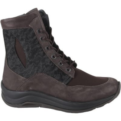 Wolky 0098390 302 Ellon SF asfalt Dames Veterschoen - Bruin - 38