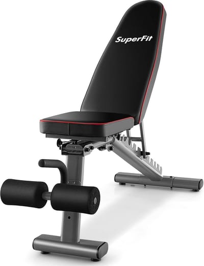 Verstelbare Halterbank voor Thuis | Multifunctionele Fitnessbank met Inklapbare Design | Tot 300 kg Belastbaar