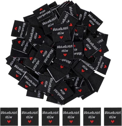 Set van 120 Handgemaakte Naai Labels voor Textiel, Weven, DIY Decoratie en Creatieve Projecten