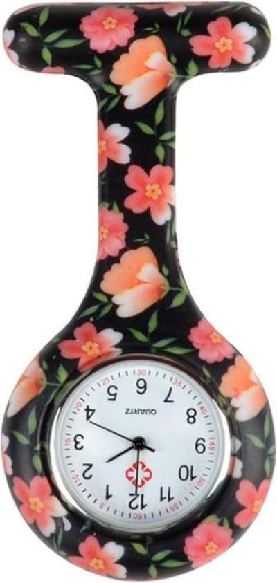 Fako® - Verpleegstershorloge - Zusterhorloge - Verpleegster Horloge - Siliconen Print - Bloementuin
