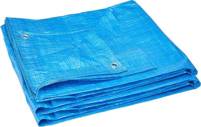 Waterdicht Dekzeil - Afdekzeil Oogzeil - Buitenbescherming - UV-bestendig Scheurvast - 5x6 m - Blauw