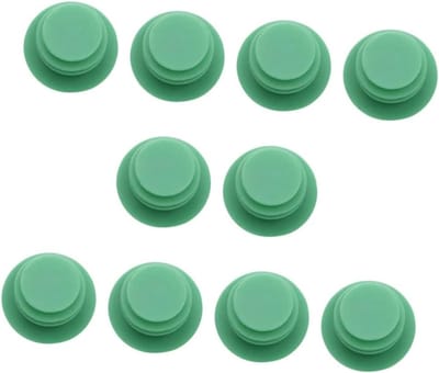 Fiets Stuurdoppen - Handvat Pluggen - Bescherming Stuur - Lichtgewicht Plastic - 10 Stuks - Groen Zwart