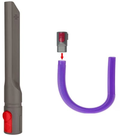 Geschikt voor Dyson stofzuigers V7, V8, V10, V11, V12, V15 + paarse slang + kierenzuigmond