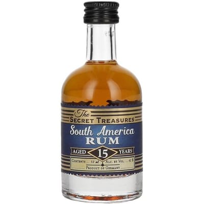 The Secret Treasures 15 Years Old South America Rum 42% Vol. 0,05l