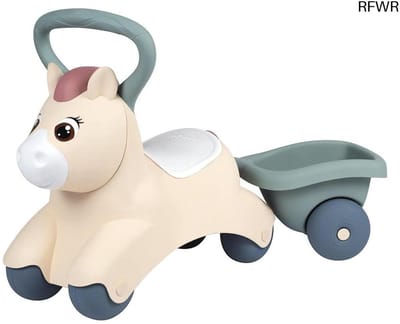 RFWR® Baby Glijbaan in Pony Design - Glijvoertuig en Loophulp voor Peuters vanaf 1 Jaar