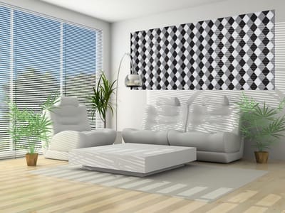 Modern Abstract Diamond Photo Wallcovering