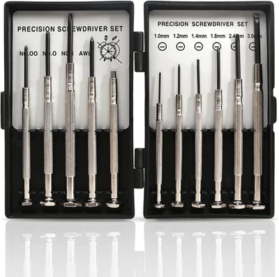 11-delige mini fijnmechanica schroevendraaierset voor horloges en brillen